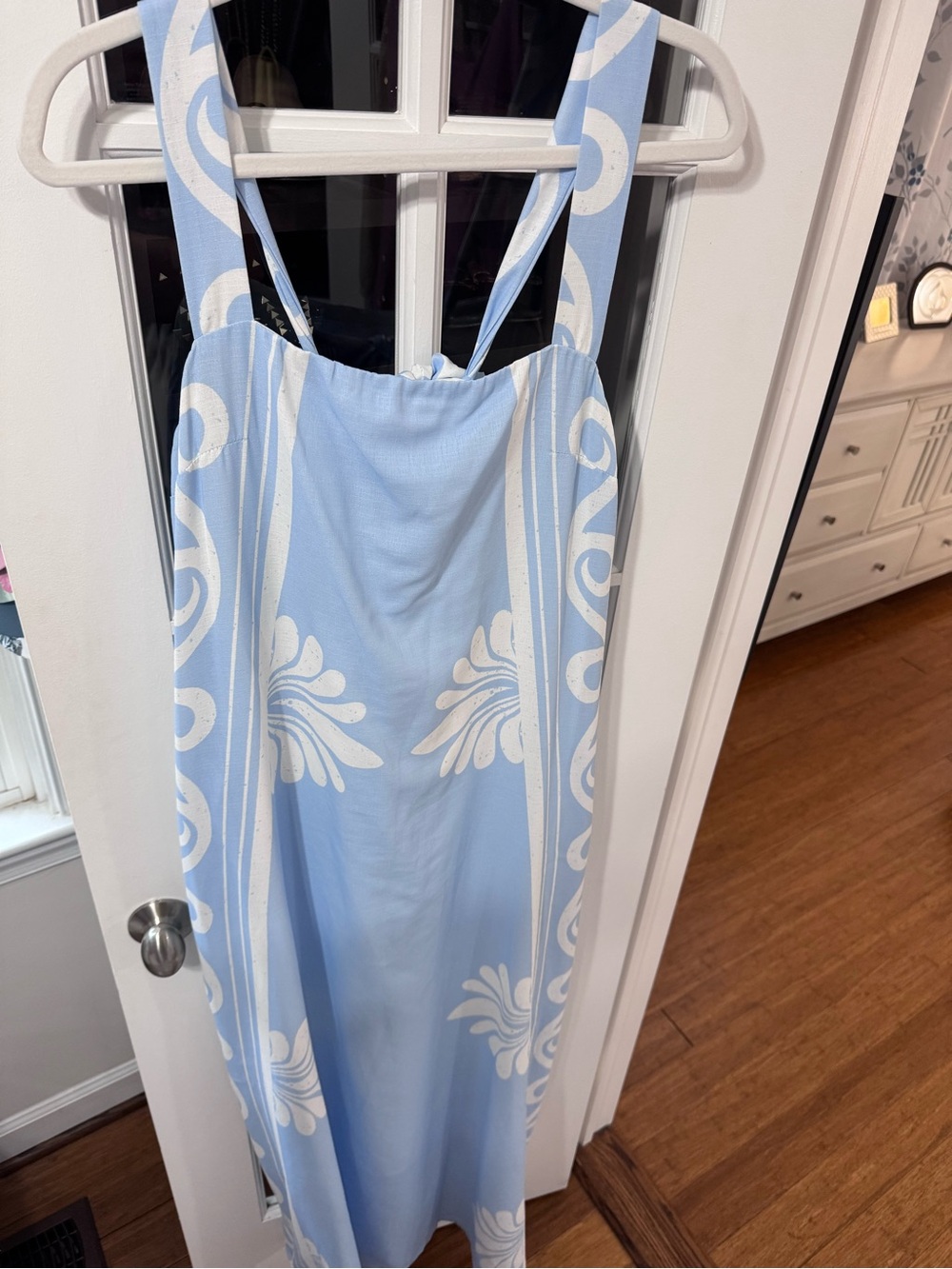 Petal & Pup Light Blue and White Floral Maxi Dress | Size XL - Picture 6 of 10